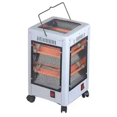 ARTIHOGAR - Calefactor Electrico Hogar Cuarzo 5 Caras Infrarrojo 2200W