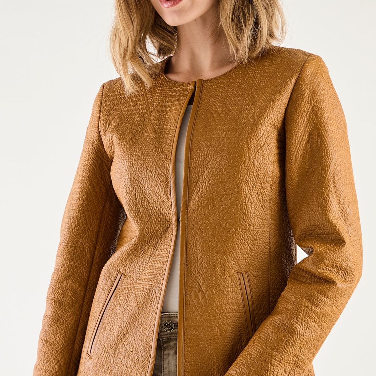 MA GRIFFE - Chaqueta Café Mujer Magriffe