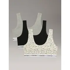 CALVIN KLEIN - Pack de 3 Bralettes Modern Cotton para Niña Multicolor