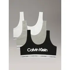 CALVIN KLEIN - Pack de 3 Bralettes Modern Niña Multicolor