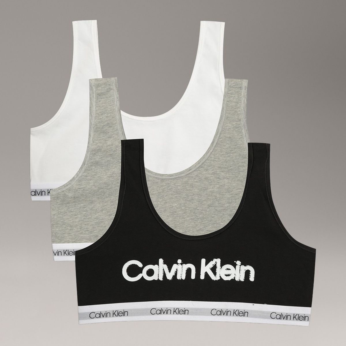 CALVIN KLEIN - Pack de 3 Bralettes Modern Niña Multicolor Calvin Klein