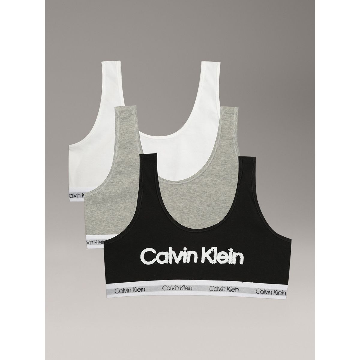 CALVIN KLEIN - Pack de 3 Bralettes Modern Niña Multicolor Calvin Klein