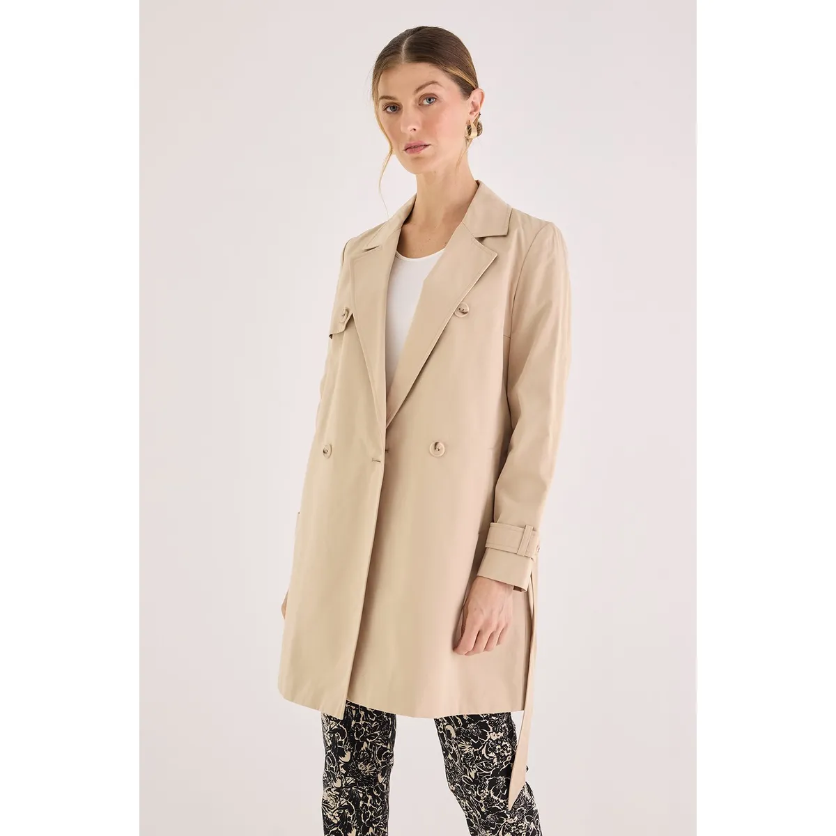 MA GRIFFE - Trench Beige Mujer Magriffe