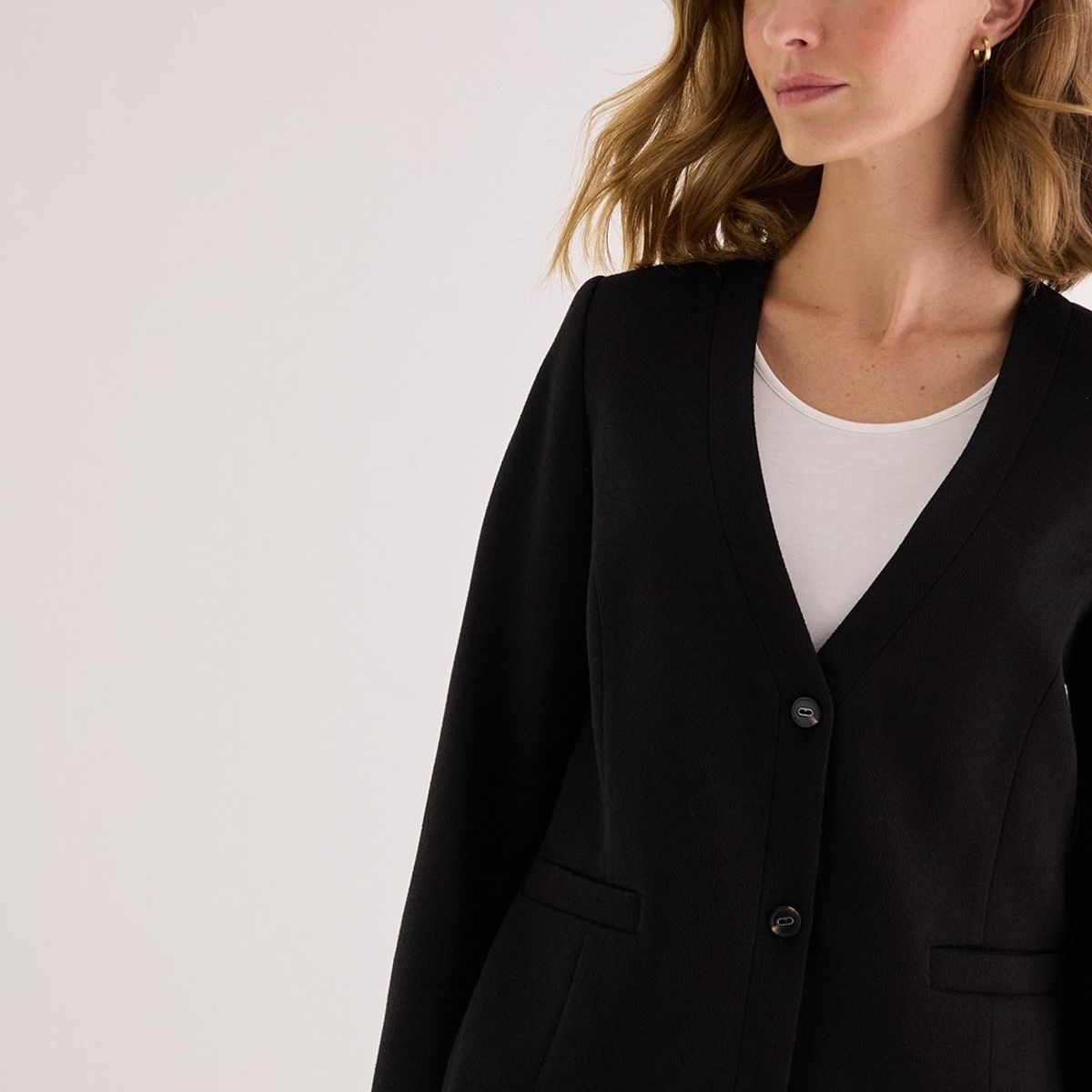 MA GRIFFE - Blazer Negro Mujer Magriffe