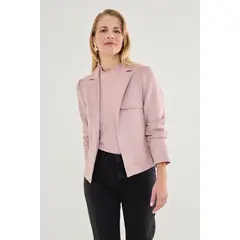 MA GRIFFE - Chaqueta Rosado Mujer Magriffe