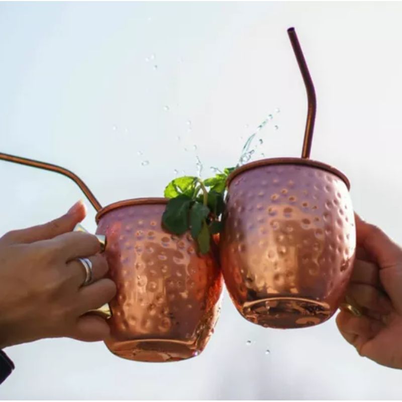 GENERICO - pack 2 vasos de cobre moscow coctel