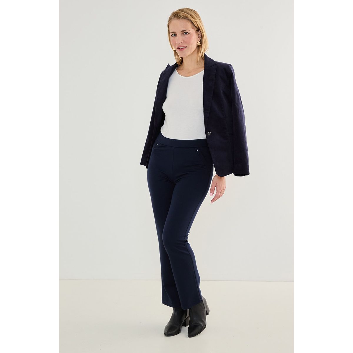 MA GRIFFE - Calza Azul Marino Mujer Magriffe