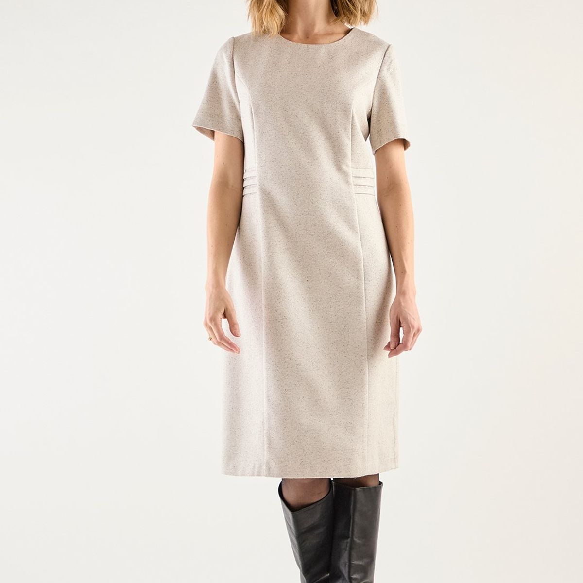 MA GRIFFE - Vestido Largo Gris Mujer Magriffe