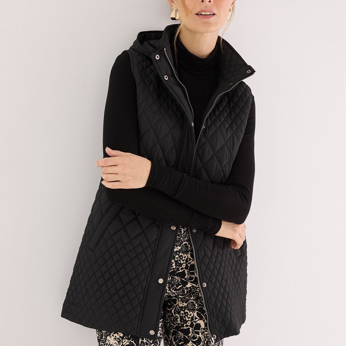 MA GRIFFE - Parka Negro Mujer Magriffe