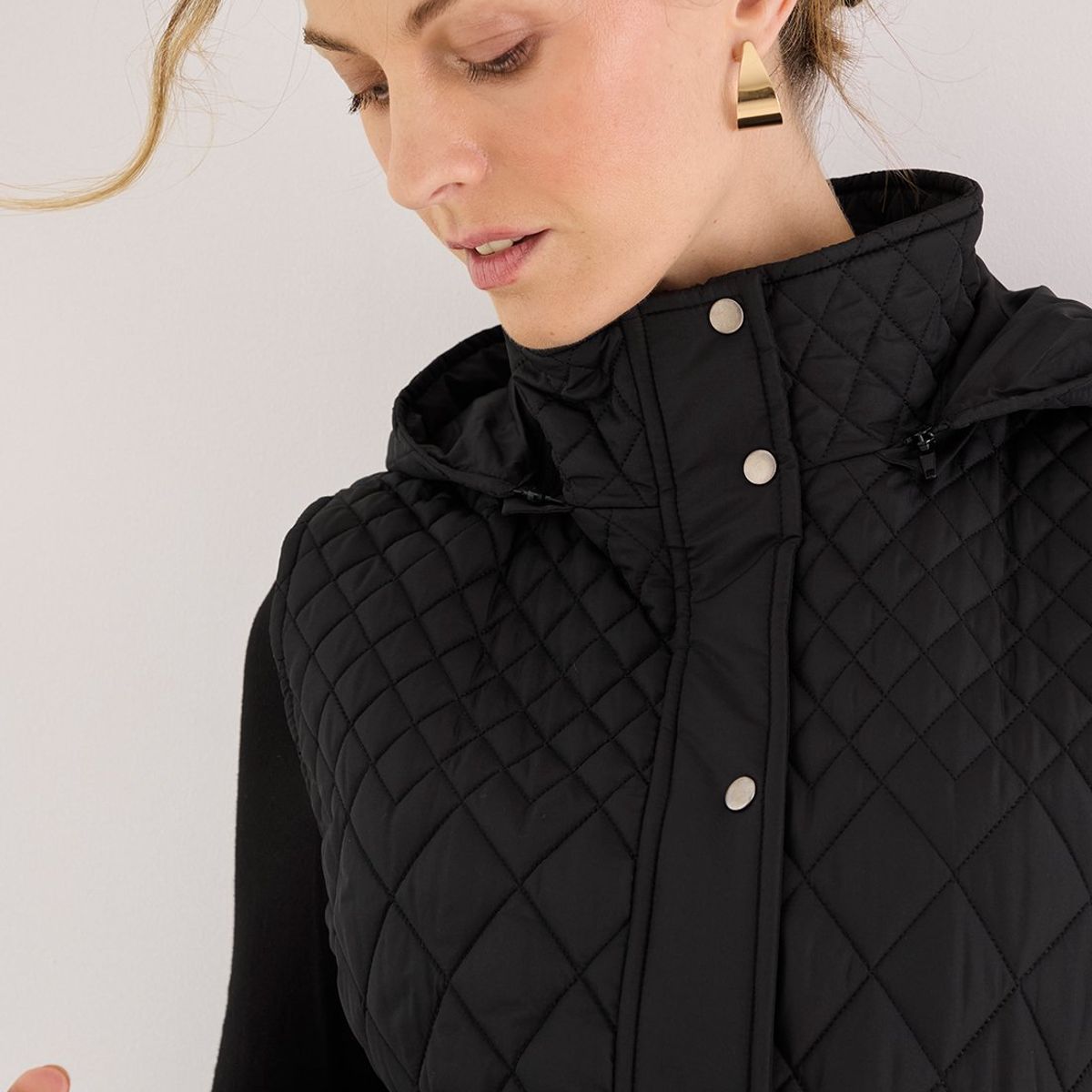 MA GRIFFE - Parka Negro Mujer Magriffe