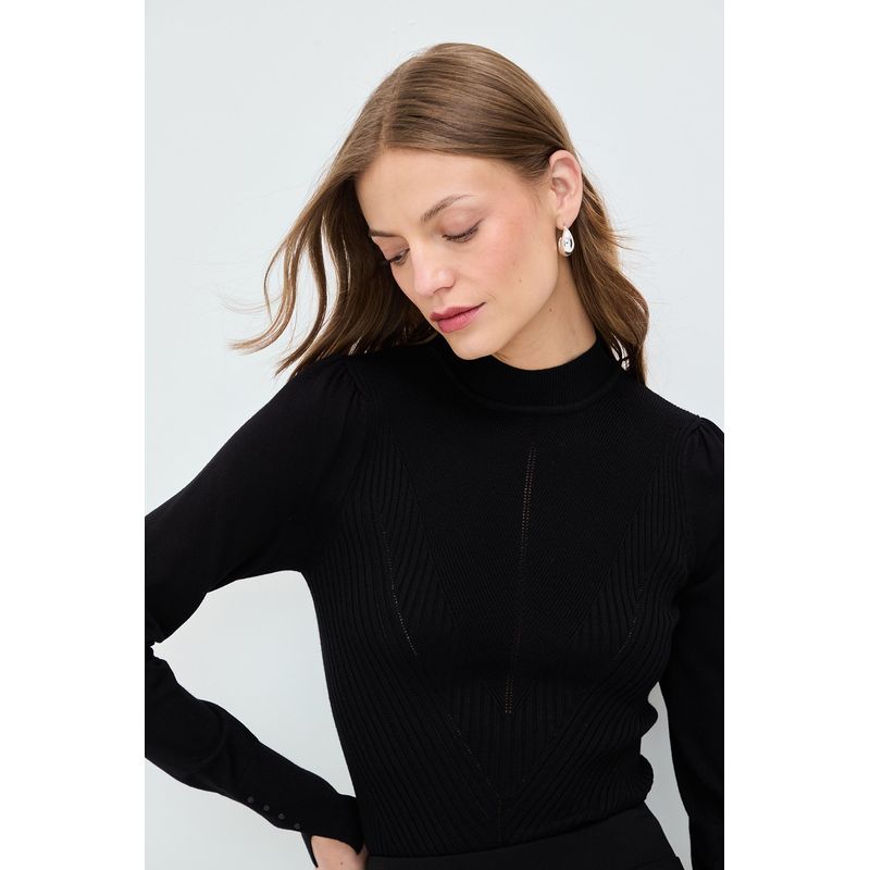IO - Sweater Negro Mujer Io