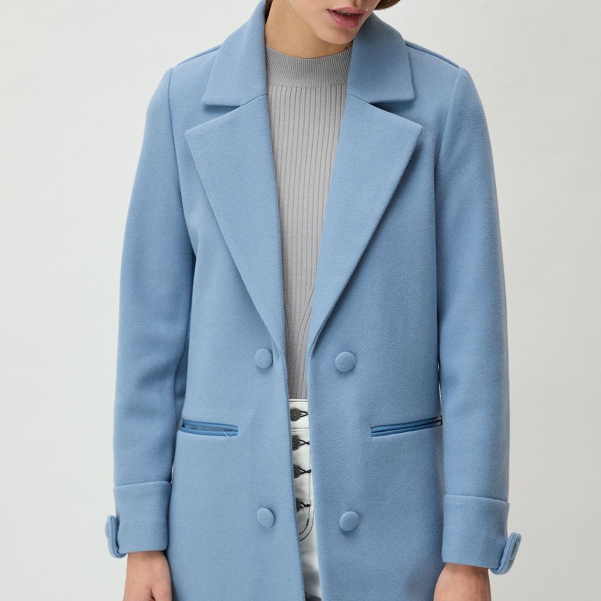 IO - Chaqueton Celeste Mujer Io