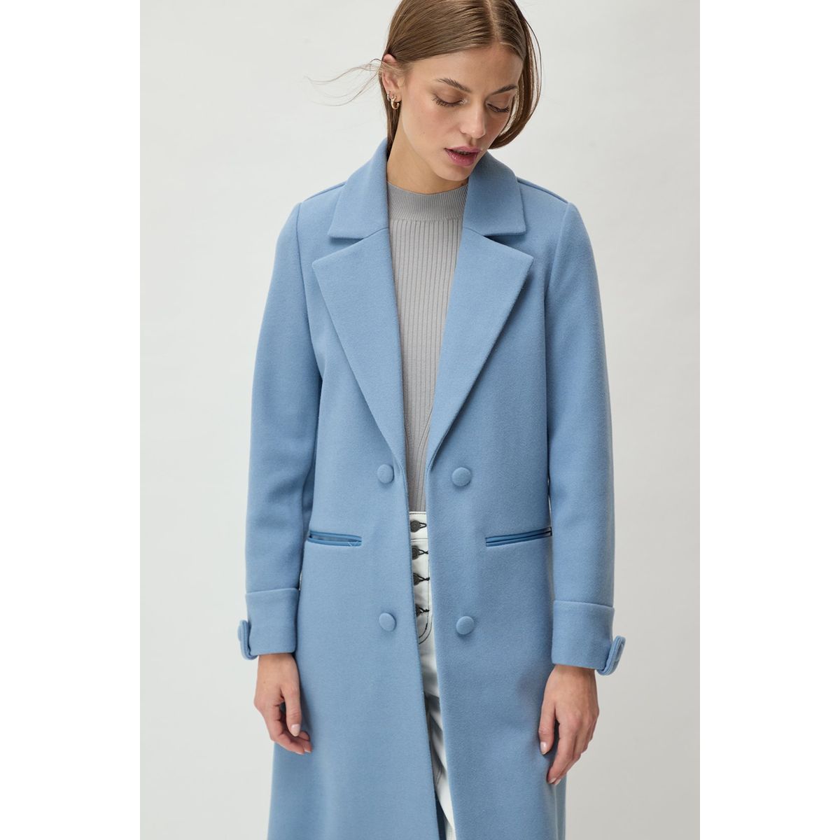 IO - Chaqueton Celeste Mujer Io