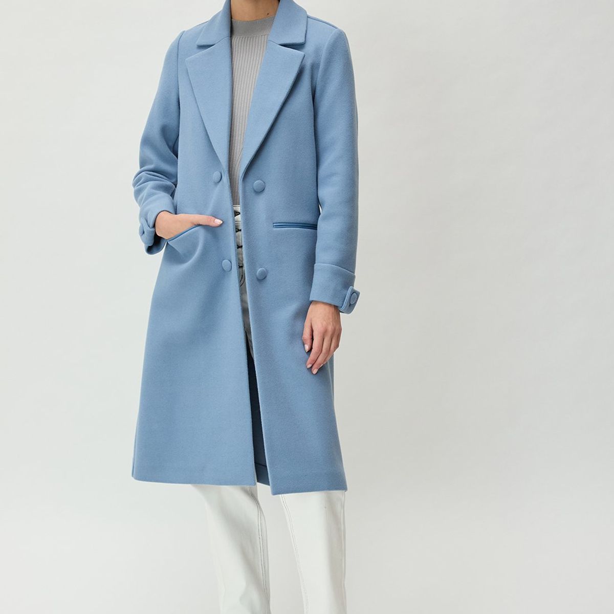 IO - Chaqueton Celeste Mujer Io