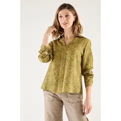 MA GRIFFE - Blusa Manga Larga Negro Mujer Magriffe