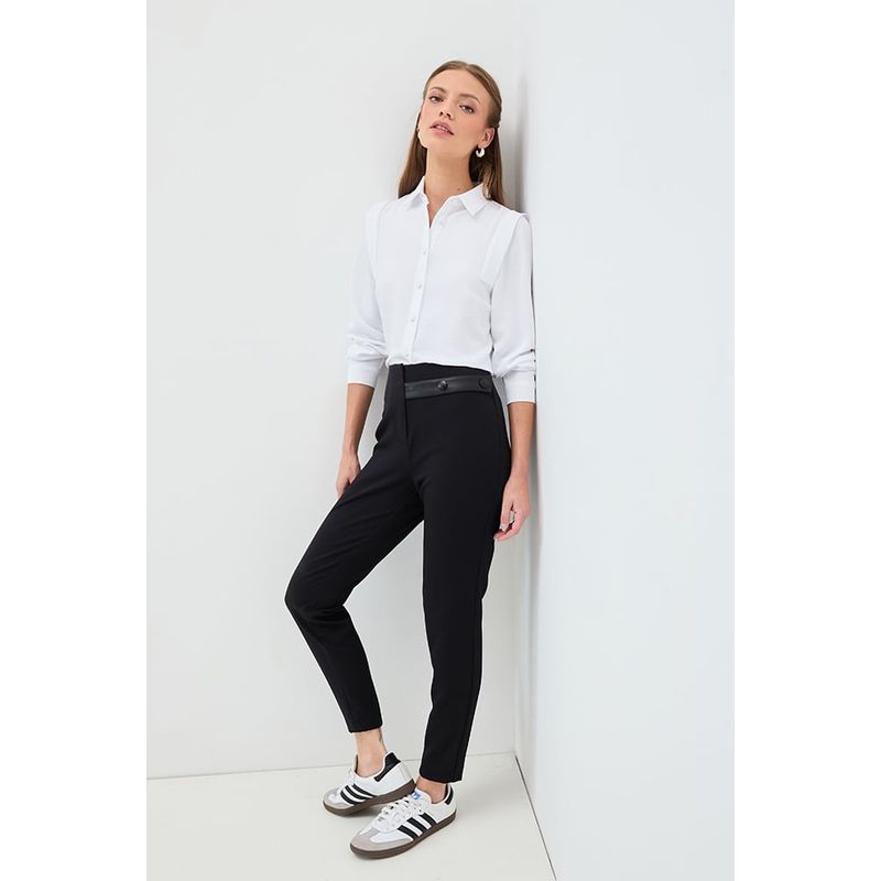 IO - Pantalon Negro Mujer Io
