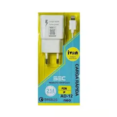 IVONNE - Cargador completo para Iphone carga rapida IVON 21A
