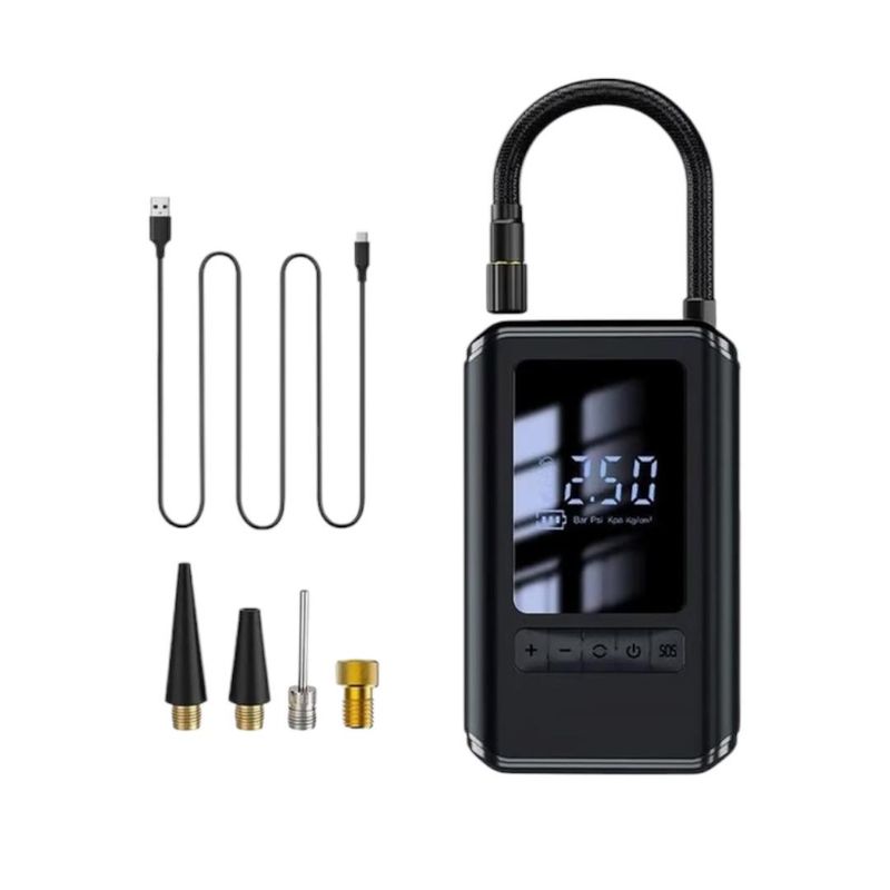 GENERICO - Inflador Compresor Portatil Mini Para Auto Moto 130 psi Linterna