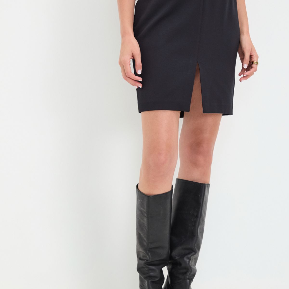 IO - Falda Corta Negro Mujer Io