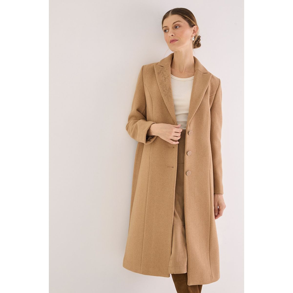 MA GRIFFE - Abrigo Café Mujer Magriffe