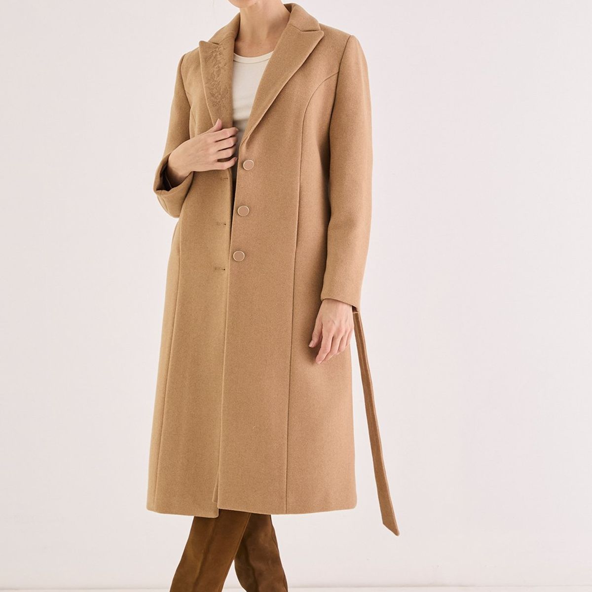 MA GRIFFE - Abrigo Café Mujer Magriffe