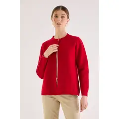 MA GRIFFE - Tejido Cerrado Liso Rojo Magriffe