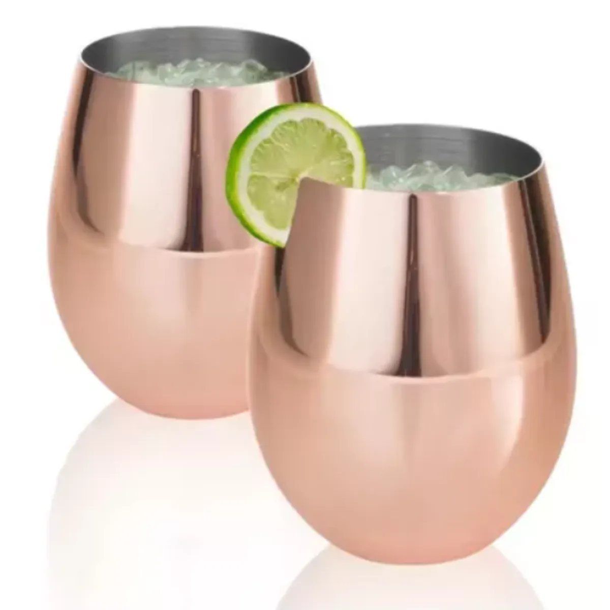 GENERICO - pack 2 vasos lisos cobre moscow