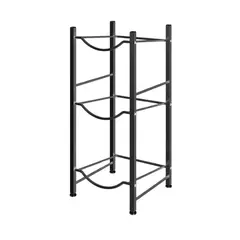 IMPORTCLICK - Organizador Estante Rack 3 Botellones Agua 20 L Negro - Negro
