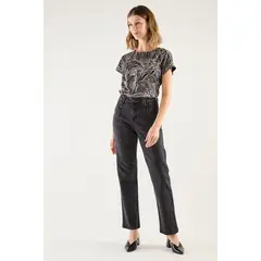MA GRIFFE - Jeans Recto Negro Magriffe