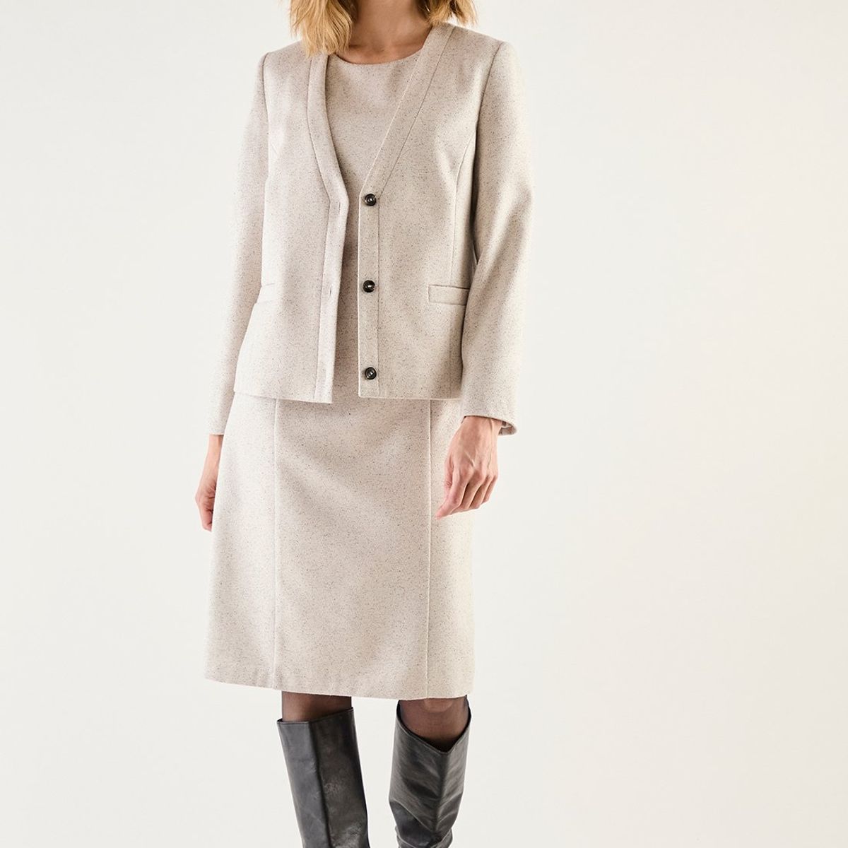 MA GRIFFE - Blazer Gris Mujer Magriffe