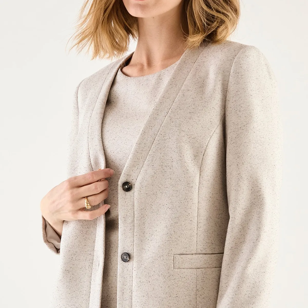 MA GRIFFE - Blazer Gris Mujer Magriffe