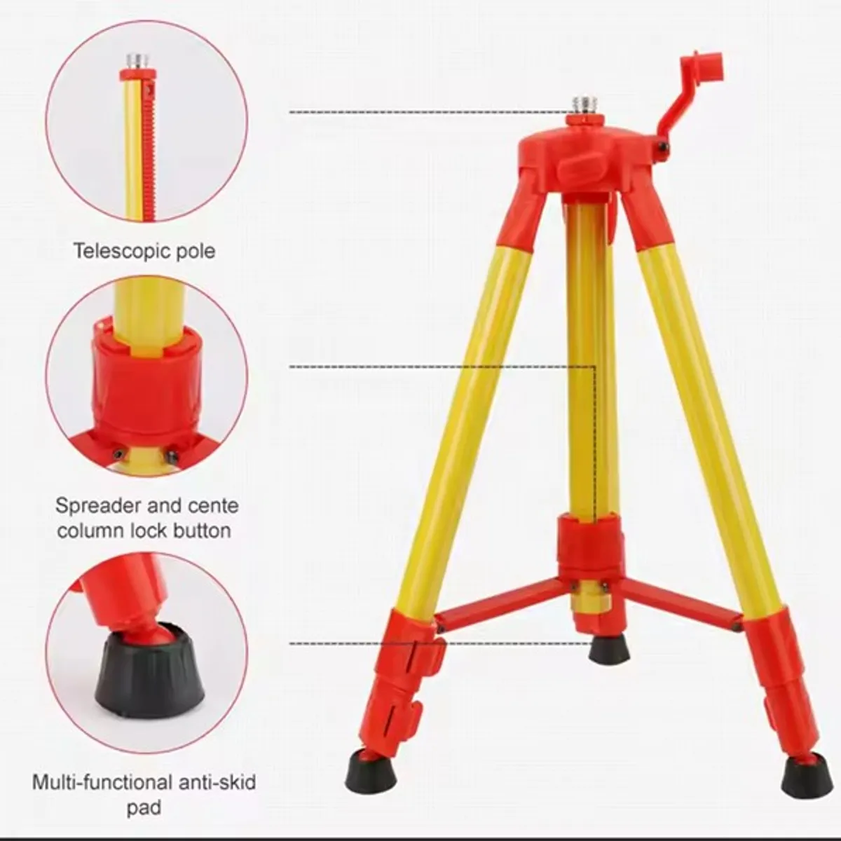 GENERICO - Tripode para nivel - láseróptico automáticogiratoriocámaratopografía etc