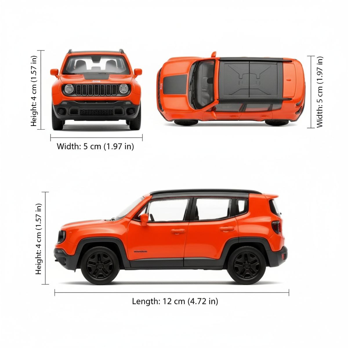 WELLY - SUV Jeep Renegade Trailhawk Escala 1:34:39 - Welly