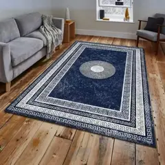 ANGELES DEL HOGAR - ALFOMBRA LISA CON DISEÑO EN 3D 200X240CM