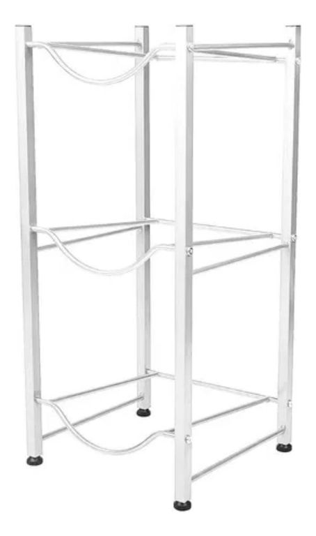 IMPORTCLICK Organizador Estante Rack 3 Botellones Agua 20 L Blanco - Blanco
