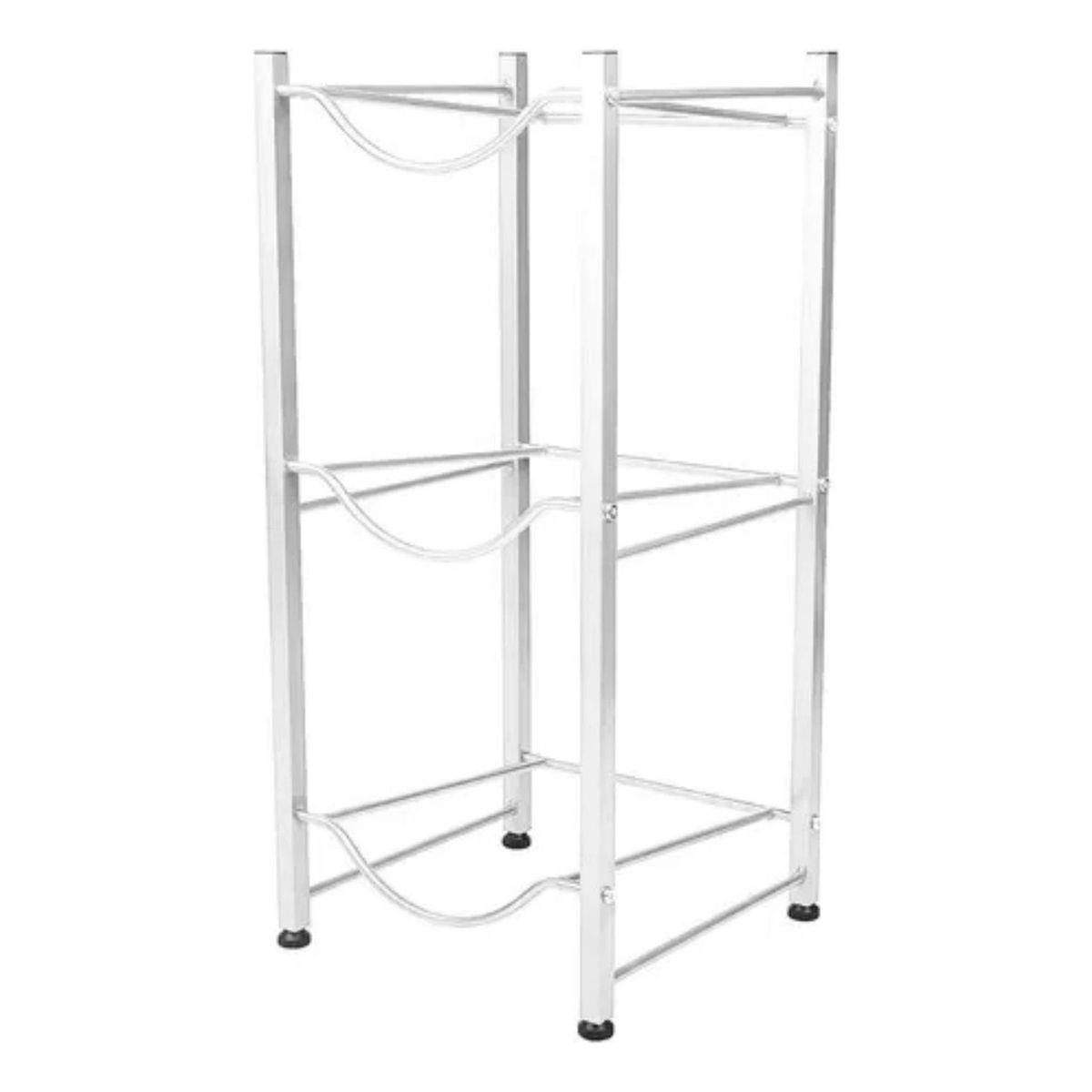 IMPORTCLICK - Organizador Estante Rack 3 Botellones Agua 20 L Blanco - Blanco