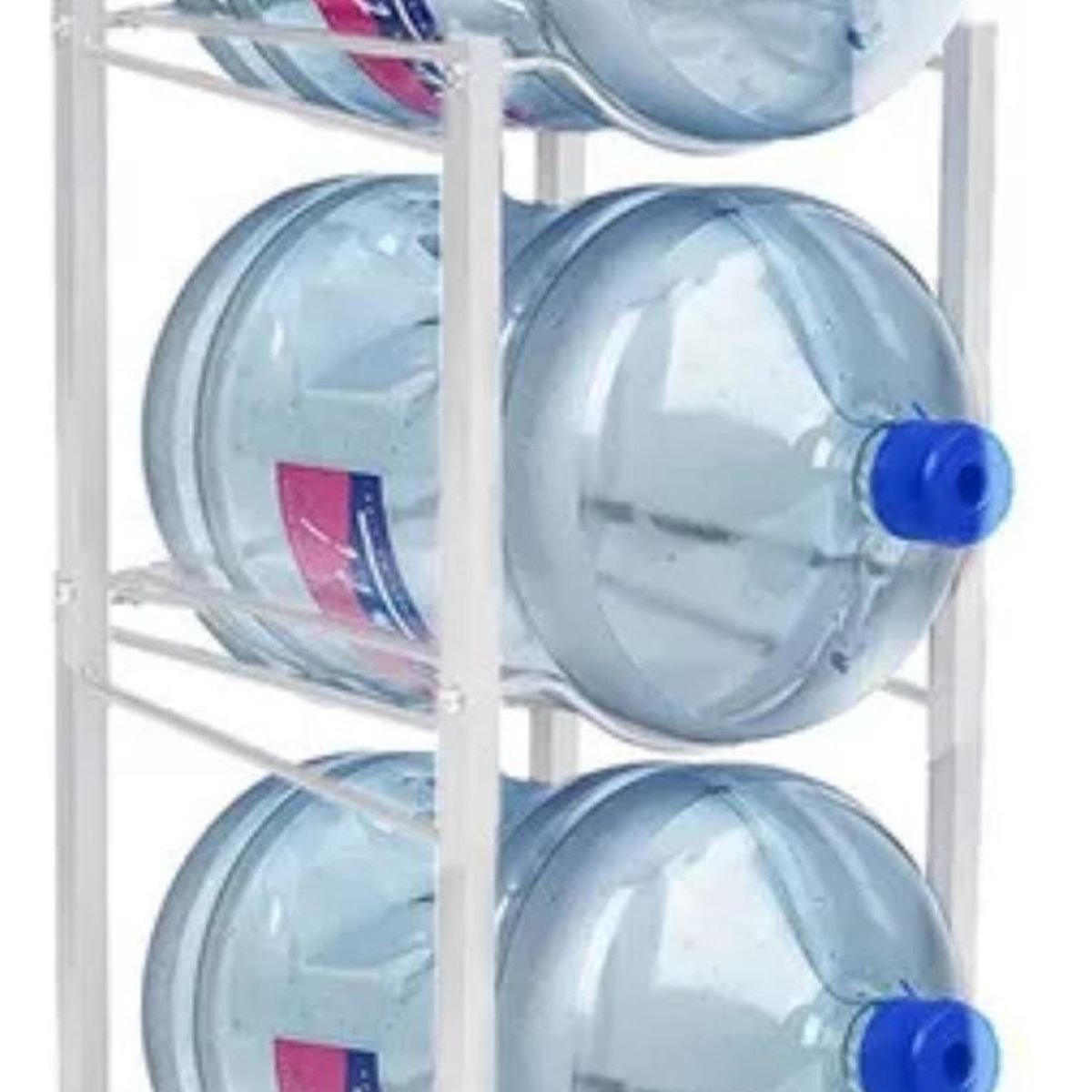 IMPORTCLICK - Organizador Estante Rack 3 Botellones Agua 20 L Blanco - Blanco