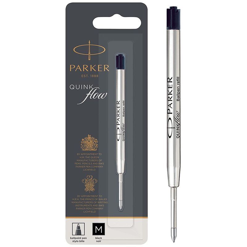 PARKER - Set 3 Repuestos de Tinta Parker QuinkFlow Negro M Original