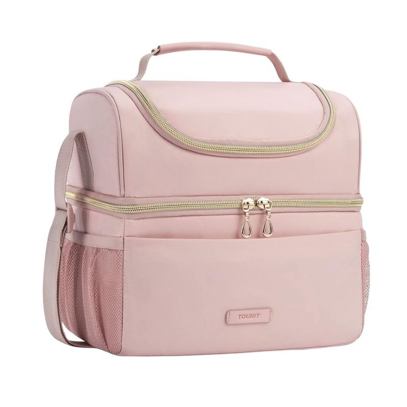 TOURIT - Tourit Lonchera Térmica de Doble Compartimiento 9L- Rosado