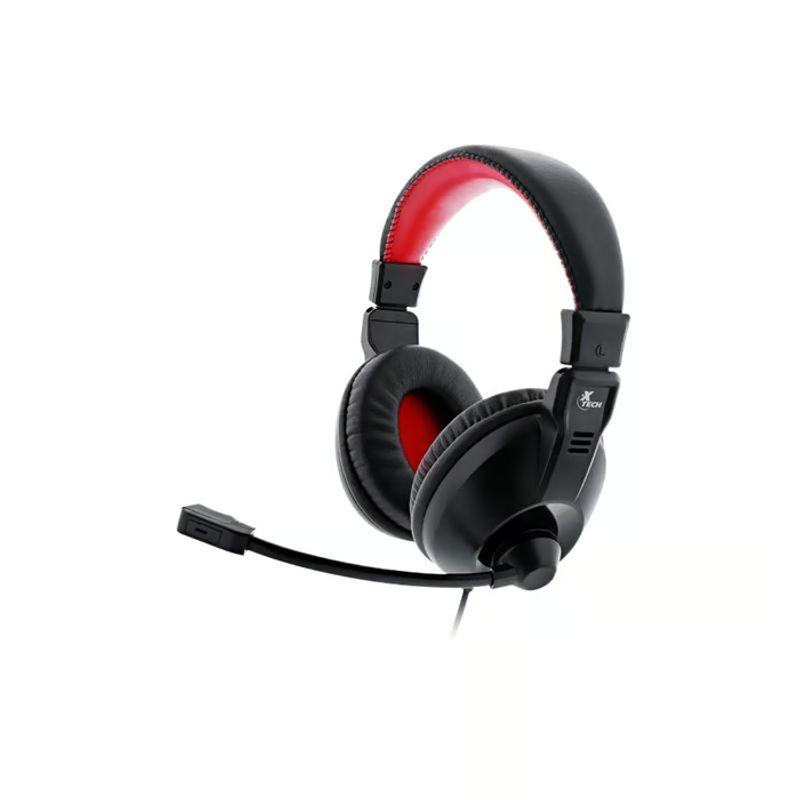 XTECH - Audífonos Gamer On-Ear - Xtech XTH-500 - 3.5 mm - Black/Red