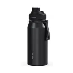 TOURIT - Botella de Agua Térmica Deportiva 32oz - Negro