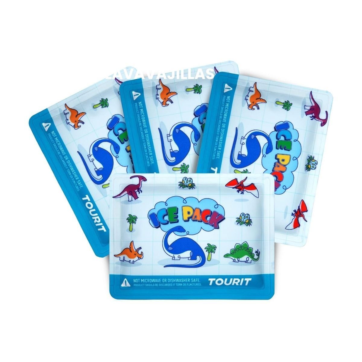 TOURIT - Tourit Hielos Reutilizables para Niños Pack x4