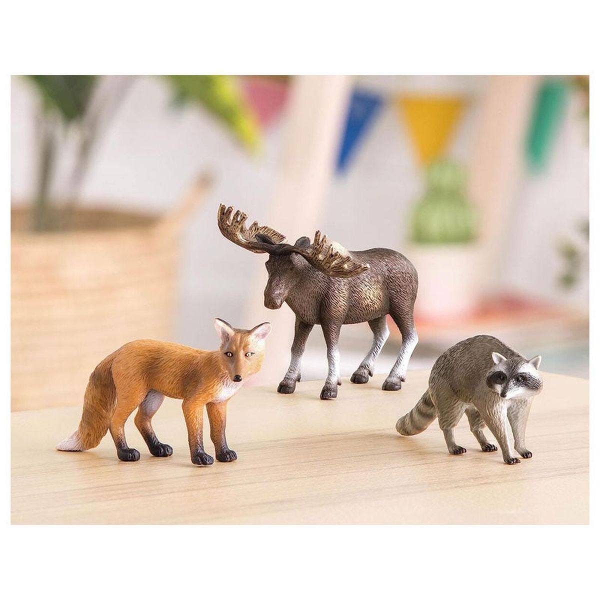 TERRA - Animales del bosque Alce zorro y mapache - Terra