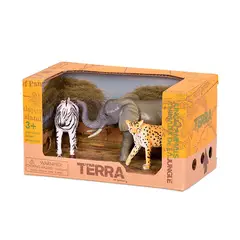 TERRA - Animales de la jungla Chita cebra y elefante