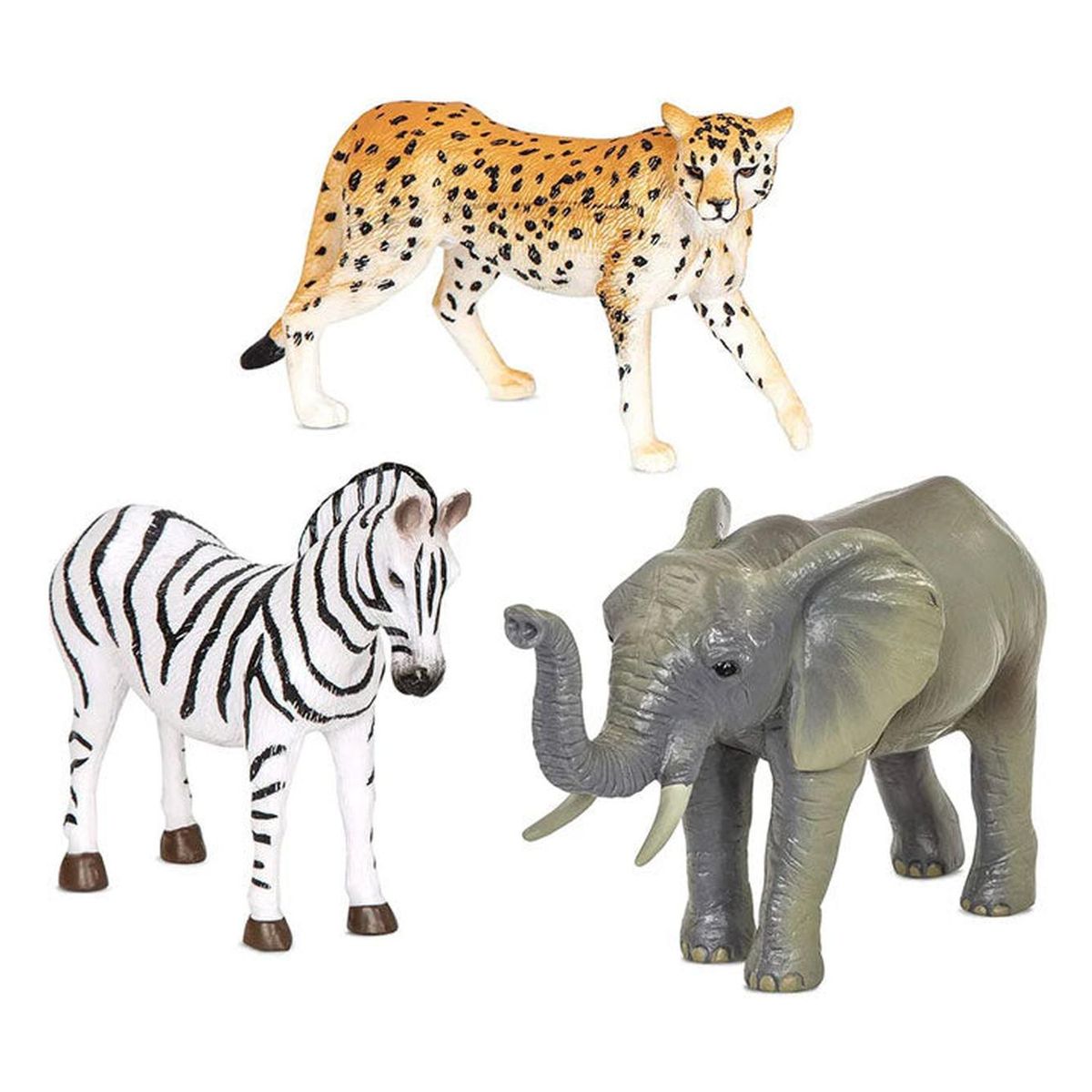 TERRA - Animales de la jungla Chita cebra y elefante