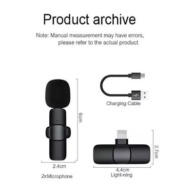 Imagen 2 del producto 2 Micrófonos Lavalier Solapa Inalámbrico Phone