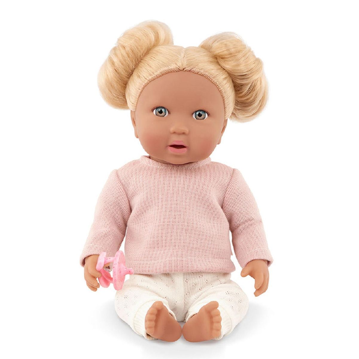 LULLABABY - Muñeca LullaBaby - Pelo Rubio y Top Rosado