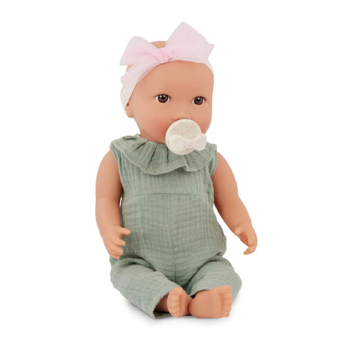 LULLABABY - Muñeca con jumper verde y cintillo