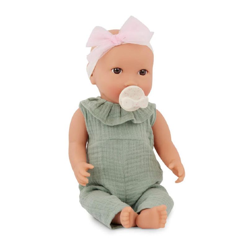 LULLABABY - Muñeca con jumper verde y cintillo