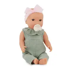 LULLABABY - Muñeca con jumper verde y cintillo